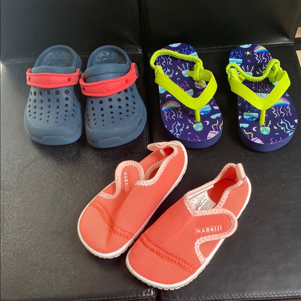 Kids Water Shoes Set of 3